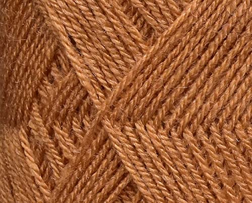 Image of M.G ENTERPRISE Os wal Chirag Brown (200 gm) Wool Ball Hand Knitting Wool /Art Craft Soft Fingering Crochet Hook Yarn, Needle Knitting Yarn Thread dye P Q RSTUVQRR