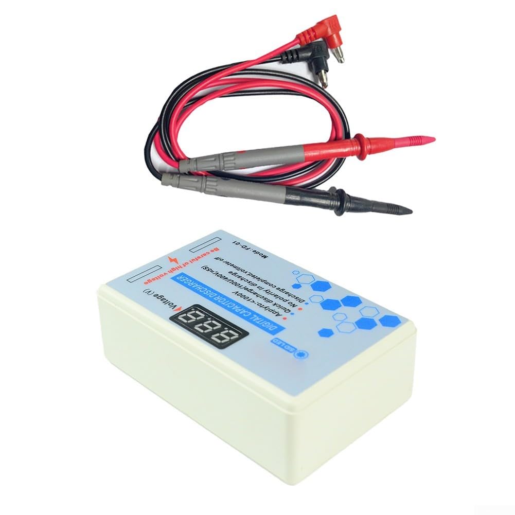 Scaricatore condensatore digitale 1000 V con monitoraggio tensione voltmetro DC/AC penna scarica plastica FDQ1