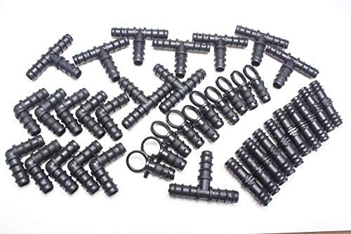 Tinobu Schlauch Verbinder für 16mm Bewässerung Systeme Tropfschlauch und Perlschlauch (Set XL) Cover