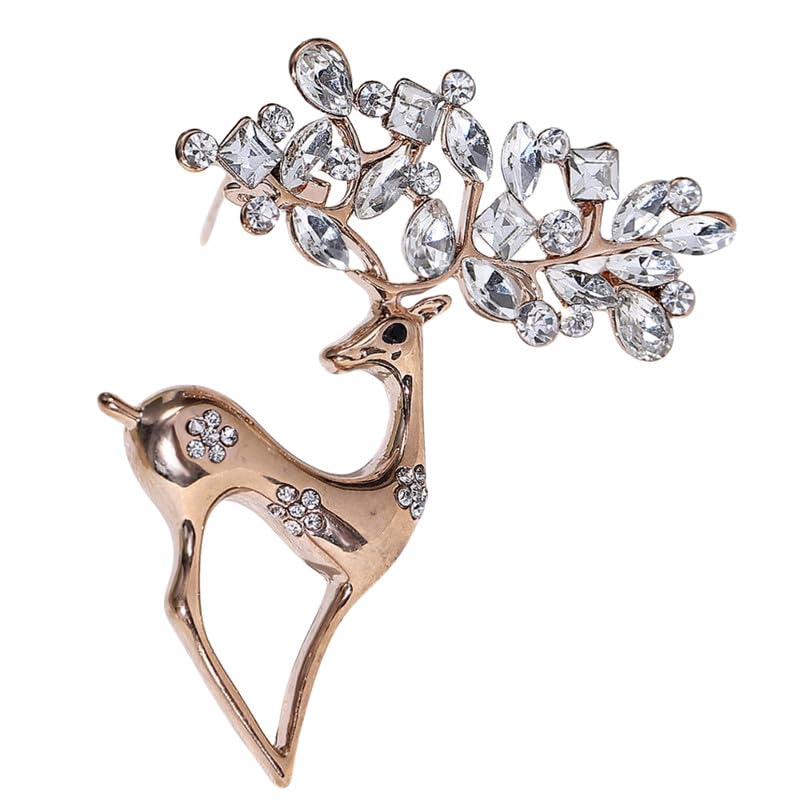 carl vinson Crystal Brooch for Women Creative Festive Pin Accessory | Gold-picture-39