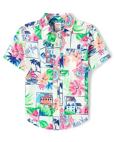 Image of Gymboree,Matching Family Short Sleeve Button Up Shirt