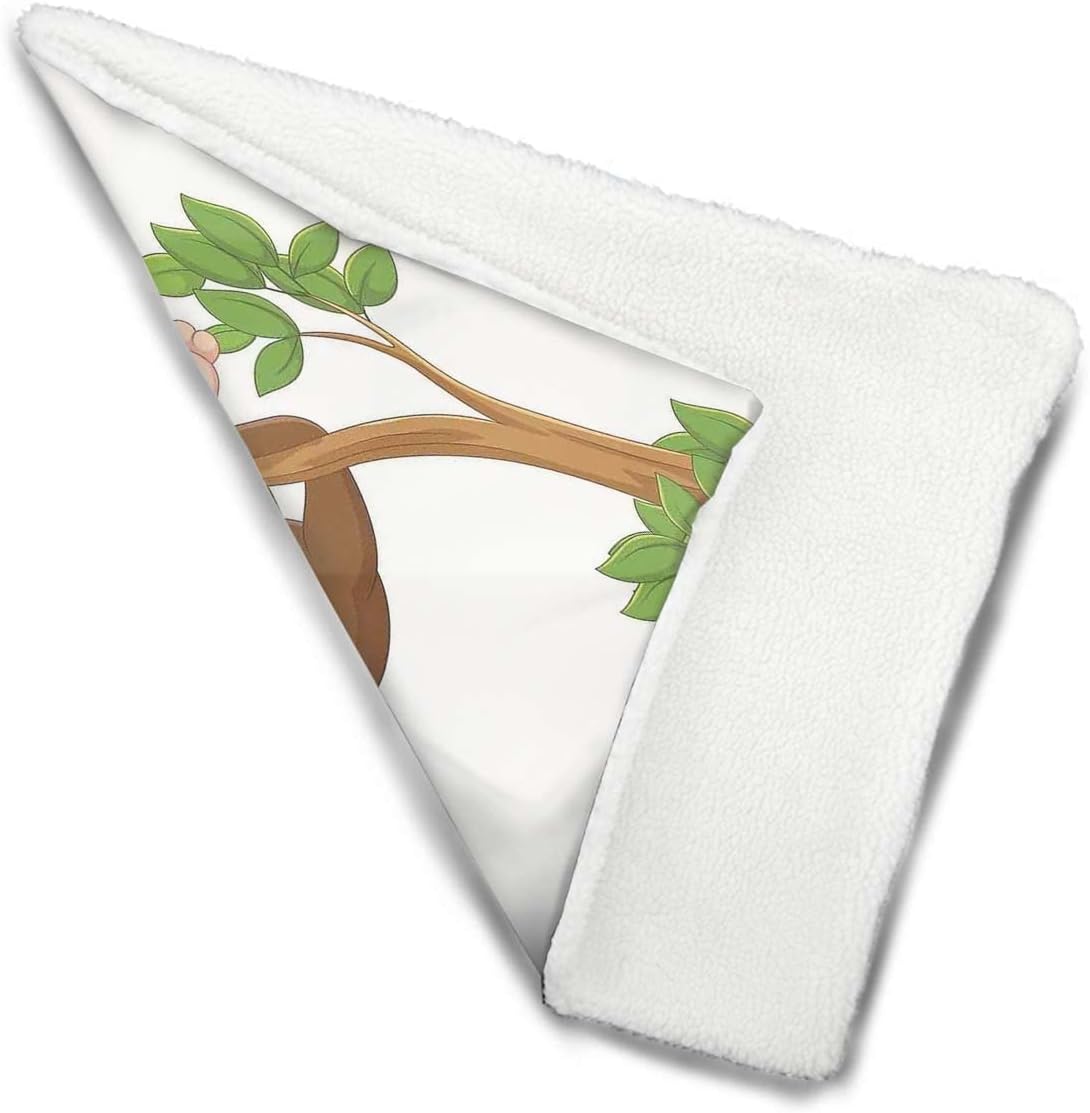 review Chocolate White Pet Dog Bed Blankets Monkey Hanging from Tree with Banana Dog Warming Bed Mat for Pets Cats Dogs and Kittens for Outdoor Indoor Cartoon 14