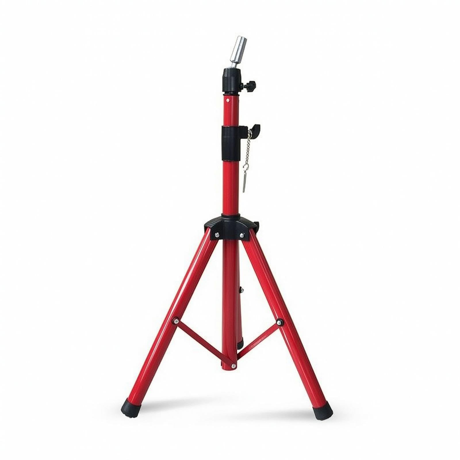 Hair Mannequin Head Stand Hairpiece Stand with Tripod Base Height Adjustable for Cosmetology Students, Hairdressers, Salon, Home Practice Red-image-43