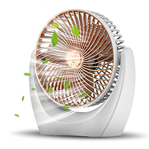 Listado de Ventilador de Oficina los más solicitados. 47 CMGB Ventilador de Escritorio, USB Ventilador Eléctrico con 2 Velocidades, Pequeño Ventilador Portátil Potente Silencioso, Ventilador USB Ideal para Oficina, Hogar, Viajes (Rose...