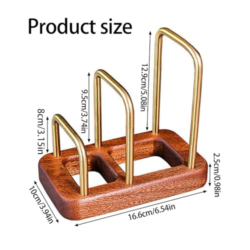 Estante base de madera para tablas de cortar con diseño elegante para cocinas modernas 7