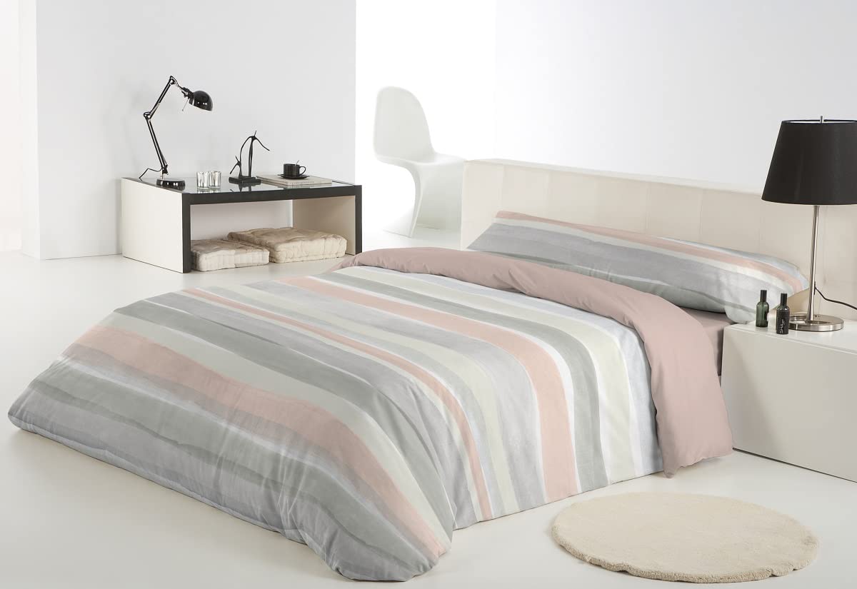 Juego DE Funda NÓRDICA Estampada 3/Piezas Modelo: Enfield, Color: 02, Medida: Cama DE 90X200cm.