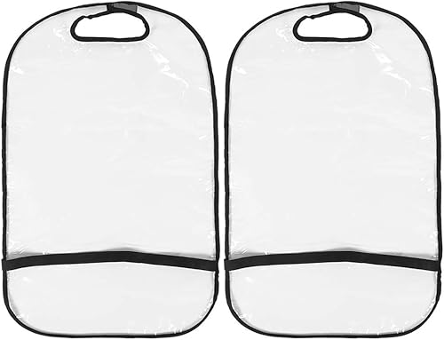 Aramox 2 piezas de cubierta de limpieza del respaldo del asiento del automóvil, protector grueso de la parte trasera del asiento, cubierta