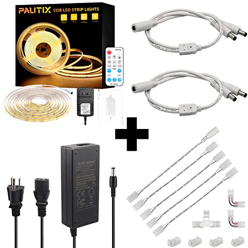 Tira LED PAUTIX 16.4ft 3000K Dimmable COB Luz Blanca Cálida miniatura 1