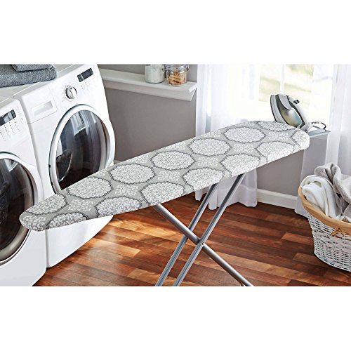 Ironing Board Cover, Deluxe Iron Board Cover And Pad With Heat- and Stain-Resistant
