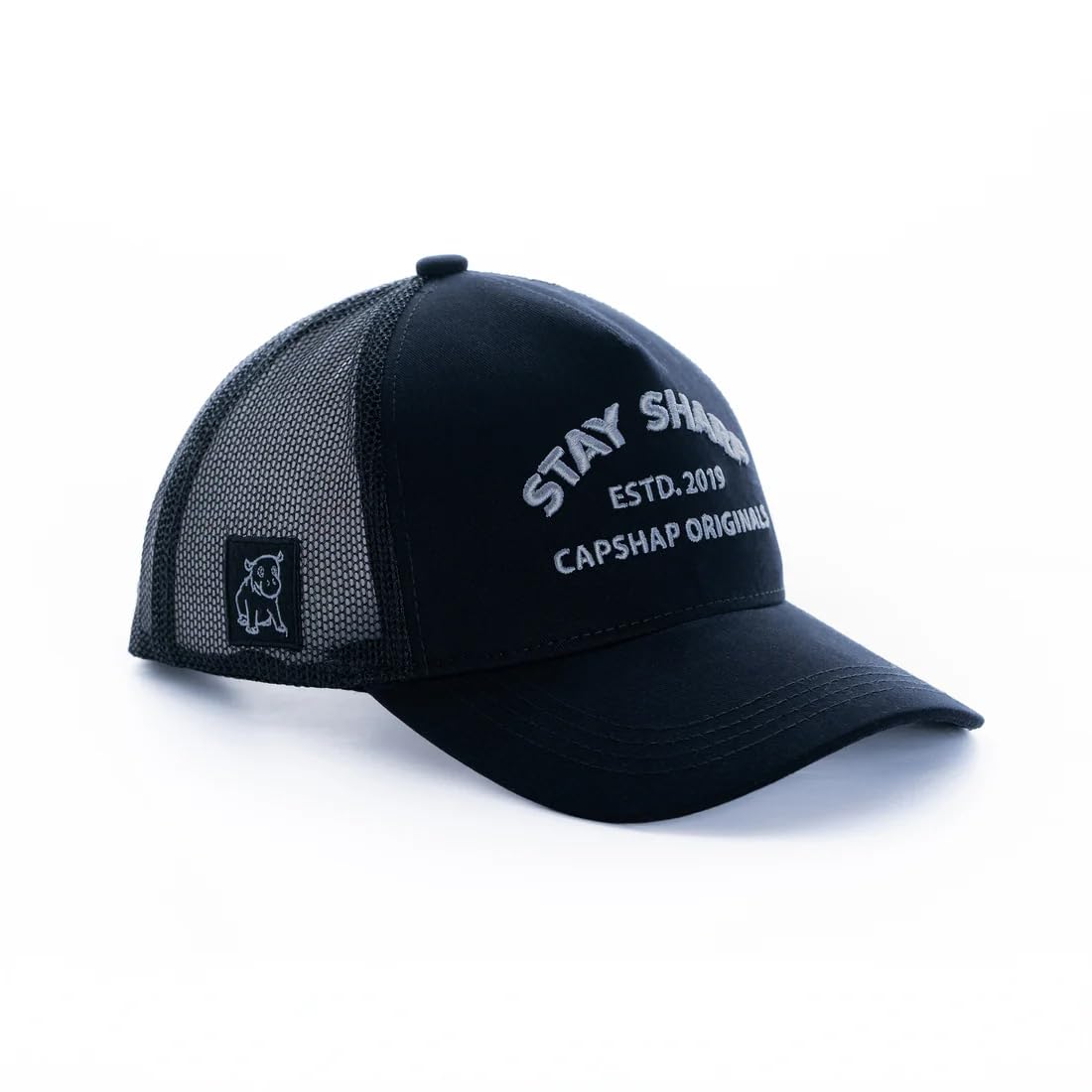 capshap Premium Stay Sharp Trucker Cap, Unisex with Adjustable Strap Black-picture-11