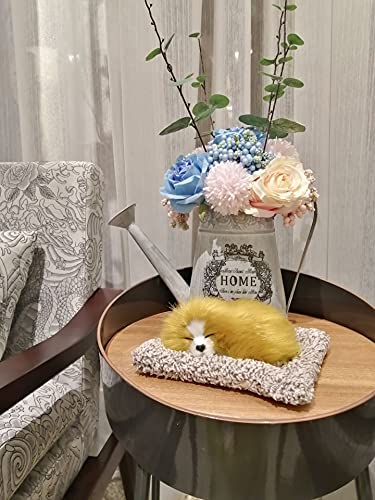 Kkussoll Plush Kawaii Animal Accessories For Car Inside, Cute Small Dog Realistic Golden Charlie Pup Lifelike Fluffy Doggie Can Clean Air #TOP6