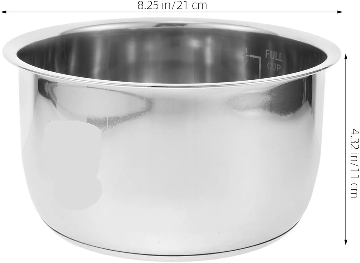 Compatible For Inner Cooking Pot 3L Rice Cooker Stainless Steel Non Stick Liner Container Pressure cooker inner pot kichen Accessory