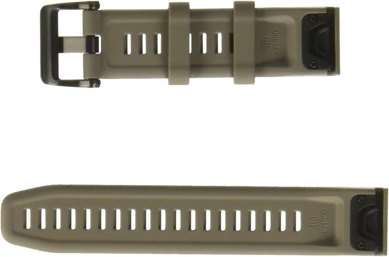 Garmin QuickFit 22 Watch Band - Dark Sandstone Silicone