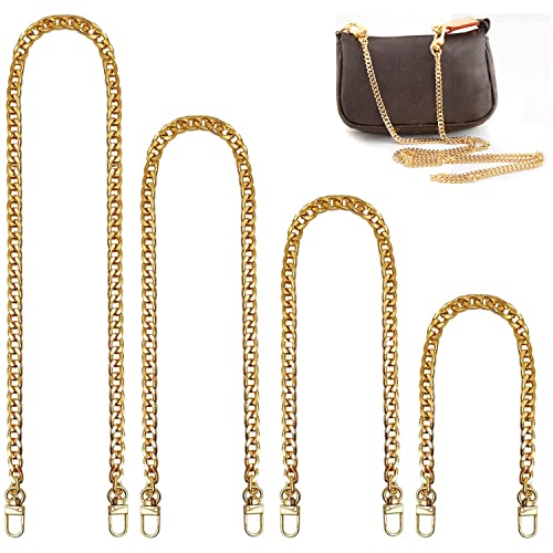 WACH AUF 4 Stück Taschenkette 120cm, 100cm, 80cm, 40cm Gold Tasche Kette...
