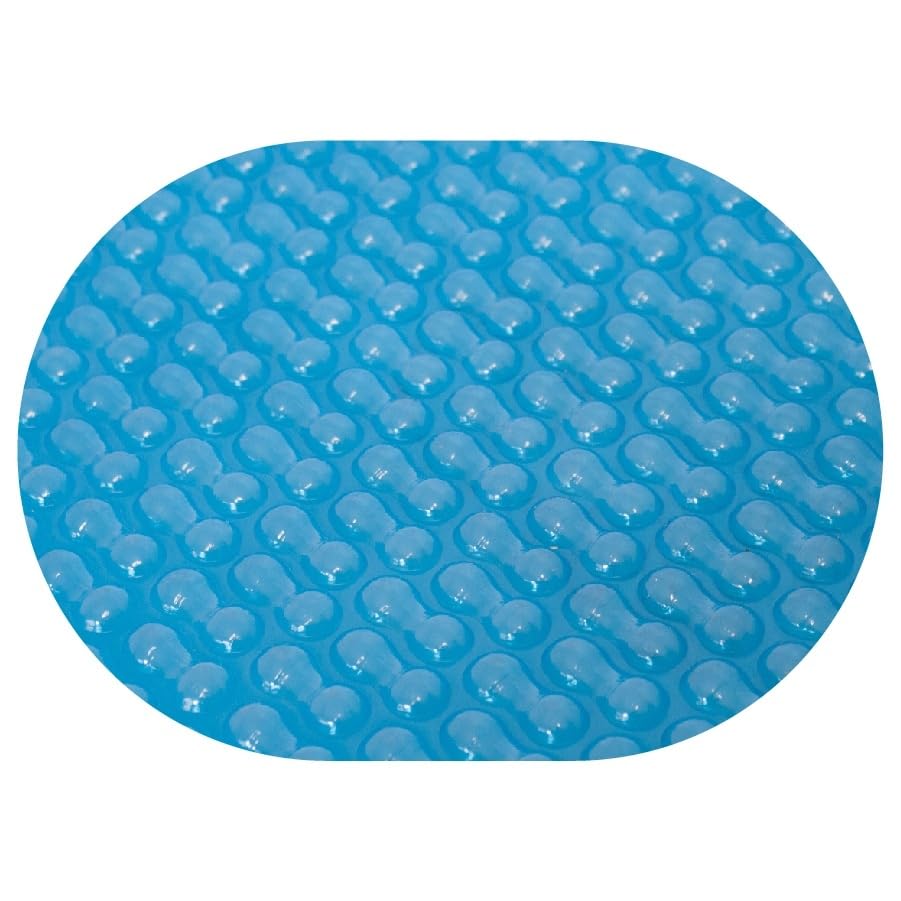 EVOLUTION® Solarplane Light Blue GeoBubble 400 µm - Solarfolie 600 x 320 cm für Ovalbecken, effiziente Poolabdeckung mit Wärmespeicherung & Verdunstungsschutz