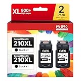 210XL Black Ink Cartridge Remanufactured Replacement for Canon 210XL Black Ink Cartridge 210 XL for Canon PIXMA IP2702 IP2702 MP230 MP250 MP270 MP280 MP480 MP490 MP495 MX320 MX330 MX340 MX410(2 Pack)