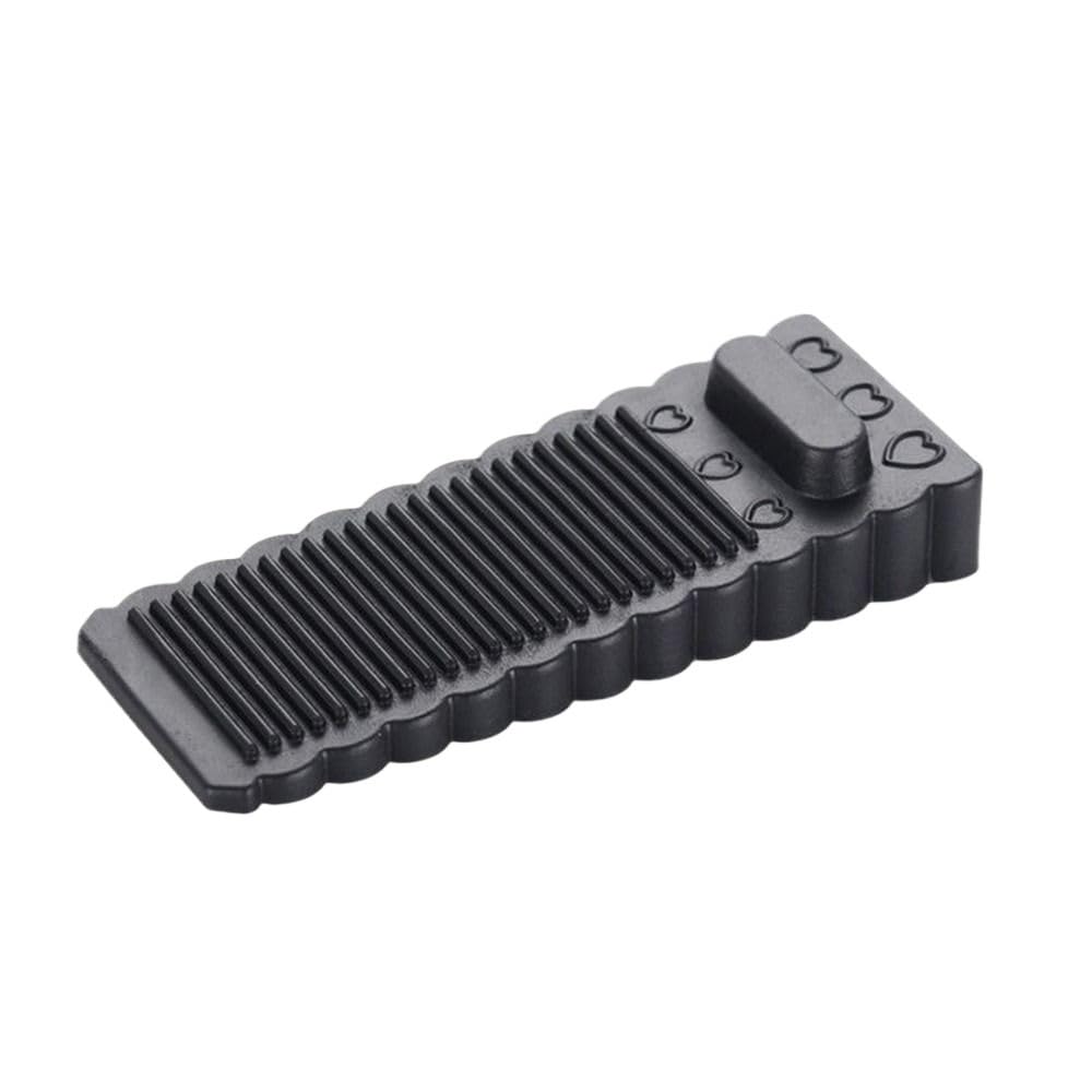 Door Stop 4PCS Safety Silicone Door Stop Block Wedge Rear Retainer Anti-Collision(Black)