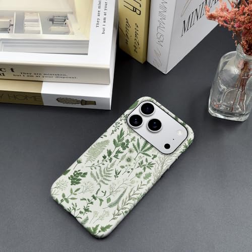 Coque L16QX Pro rigide hybride fleurs vert sauge - 6
