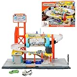 El conjunto de juego Spin Cyclone Car Wash de Matchbox ofrece la posibilidad de vivir mil aventuras con la narración de historias creadas por los peques y las sorpresas inesperadas.