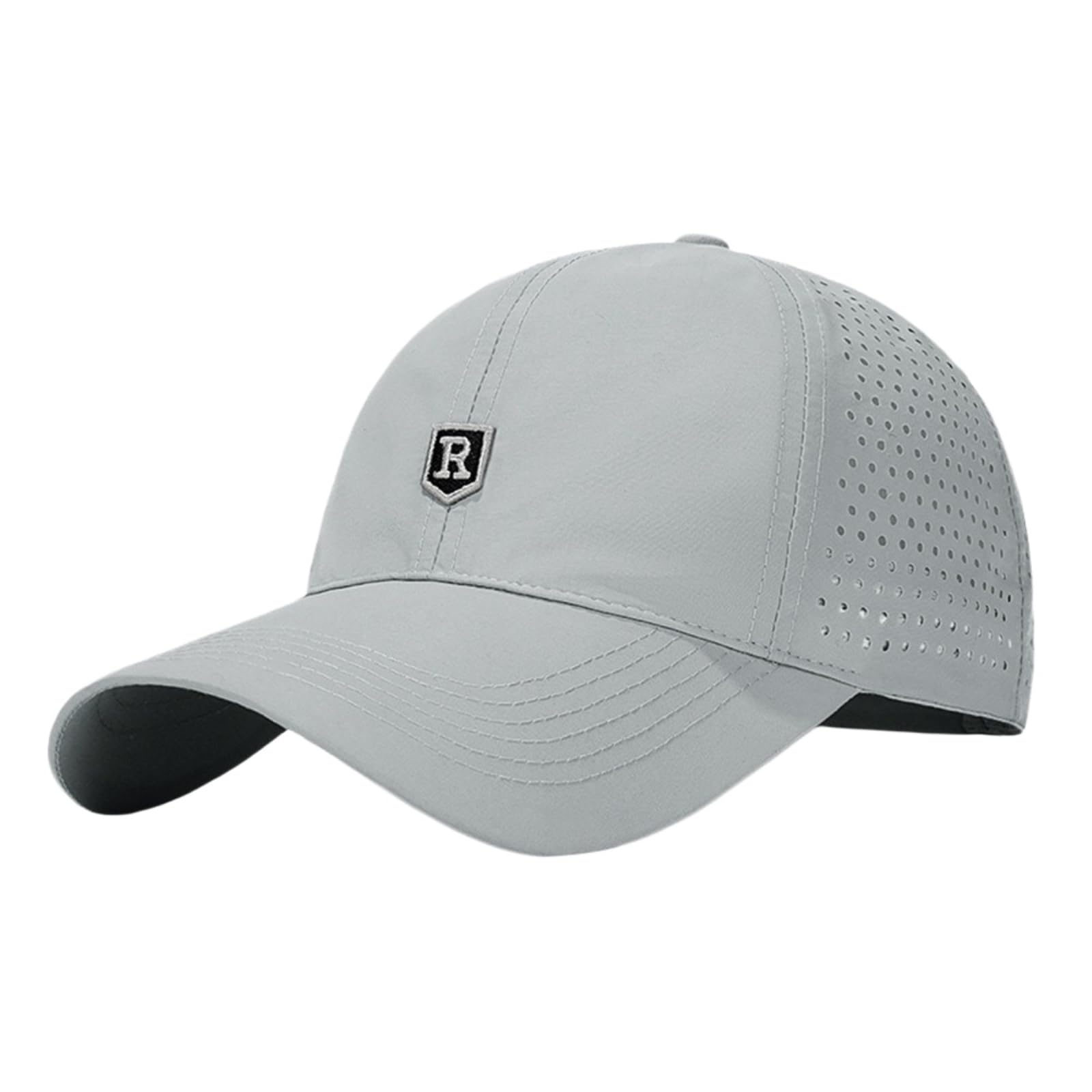 Gorra De Béisbol Seca Rápida Unisex Sombrero Sol Deportes Verano Transpirable-White