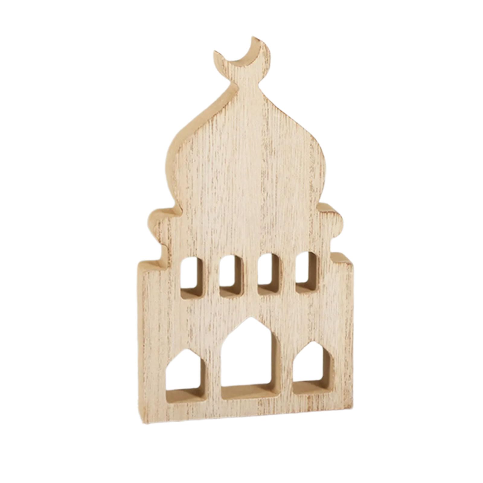 NEWFT Exquisited Wooden Islamics Crafts for Festival Ramadans Decorations Ornament for Mosques