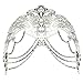 Coxeer Masquerade Mask Metal Venetian Mask Halloween Costume Mardi Gras Mask