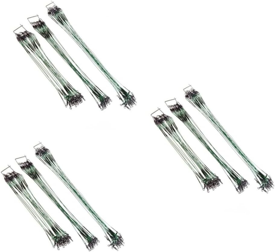 VANZACK 180 pcs Anti bite line Anti- bite line line with Connector Wire line Anti-bite line Steel Wire Cable 15c