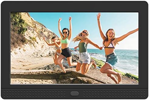 Atatat 10 inch Digital Picture Frame 1920x1080 Brightness Adjustable IPS Screen Digital Photo Frame with Timing Switch, Background Music Playing, 1080P Video Playback, Easy Plug and Play for All Ages