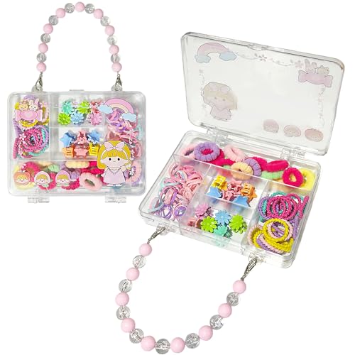 Image of FunBlast Hair Accessories Combo for Girls - Colorful Hair Bands, Hairpins, Ponytail Holders, Headbands for Girls, Toddlers, Multipurpose Kids Hair Accessories Set, Birthday Gift for Girl's (1074)