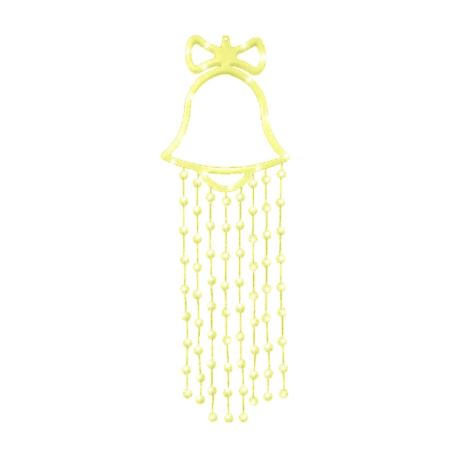 Keebgyy 32.68In Christmas Window Lights, Christmas Window Lights Decorations, Christmas Decoration Lights, for Christmas, New Year, Indoor Window Decors (Yellow)