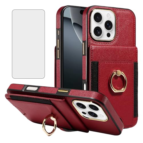 Housse iPhone 16 Pro Max en similicuir fin de haute précision géométrique