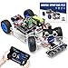 OSOYOO Robot RC Smart Car Kit de bricolage pour adultes, adolescents avec moteur de direction assistée, WiFi, Bluetooth, code programmable Arduino UNO