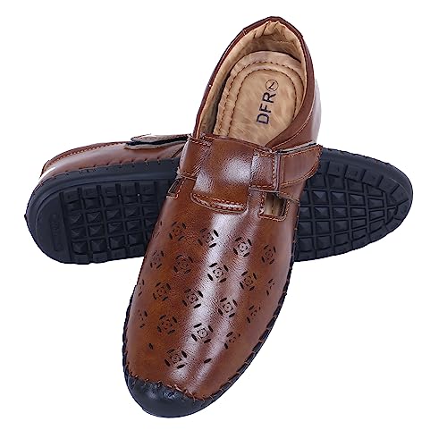 Image of DFR Ethnic Traditional Casual Loafer Sandal Juti Shoe for Men