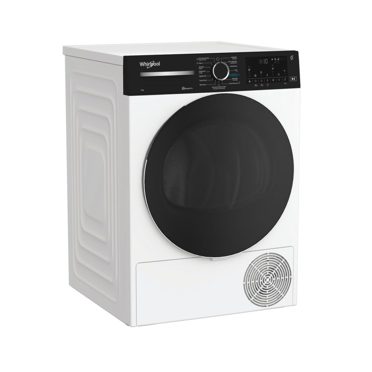 Whirlpool Secadora Bomba de Calor Libre Instalación C WD 96M WBR SPT, 9 kg, Clase C, Blanca