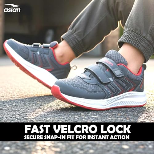 Image of ASIAN Adventure-04 D Velcro Shoes for Kids | Lightweight Sports Shoes for Boys & Girls with Easy Velcro Closure | Breathable Shoes with Strong Grip for Play, School