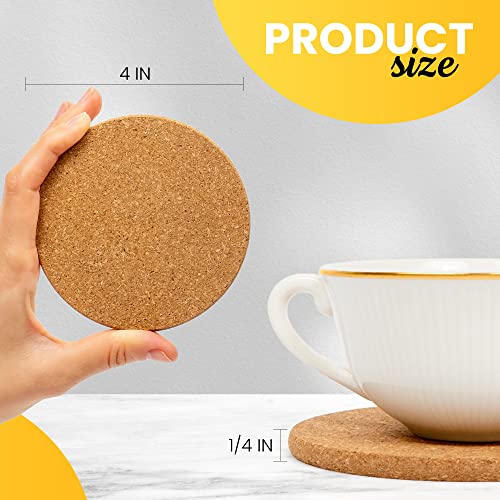 Noe & Malu Round Cork Coasters