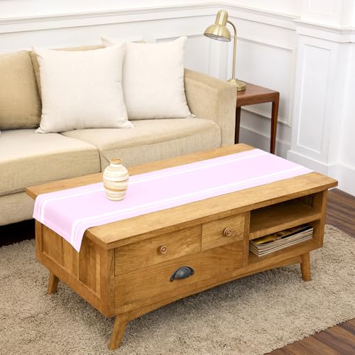 Solino Home Linen Table Runner 60 Inches - French Stripe,