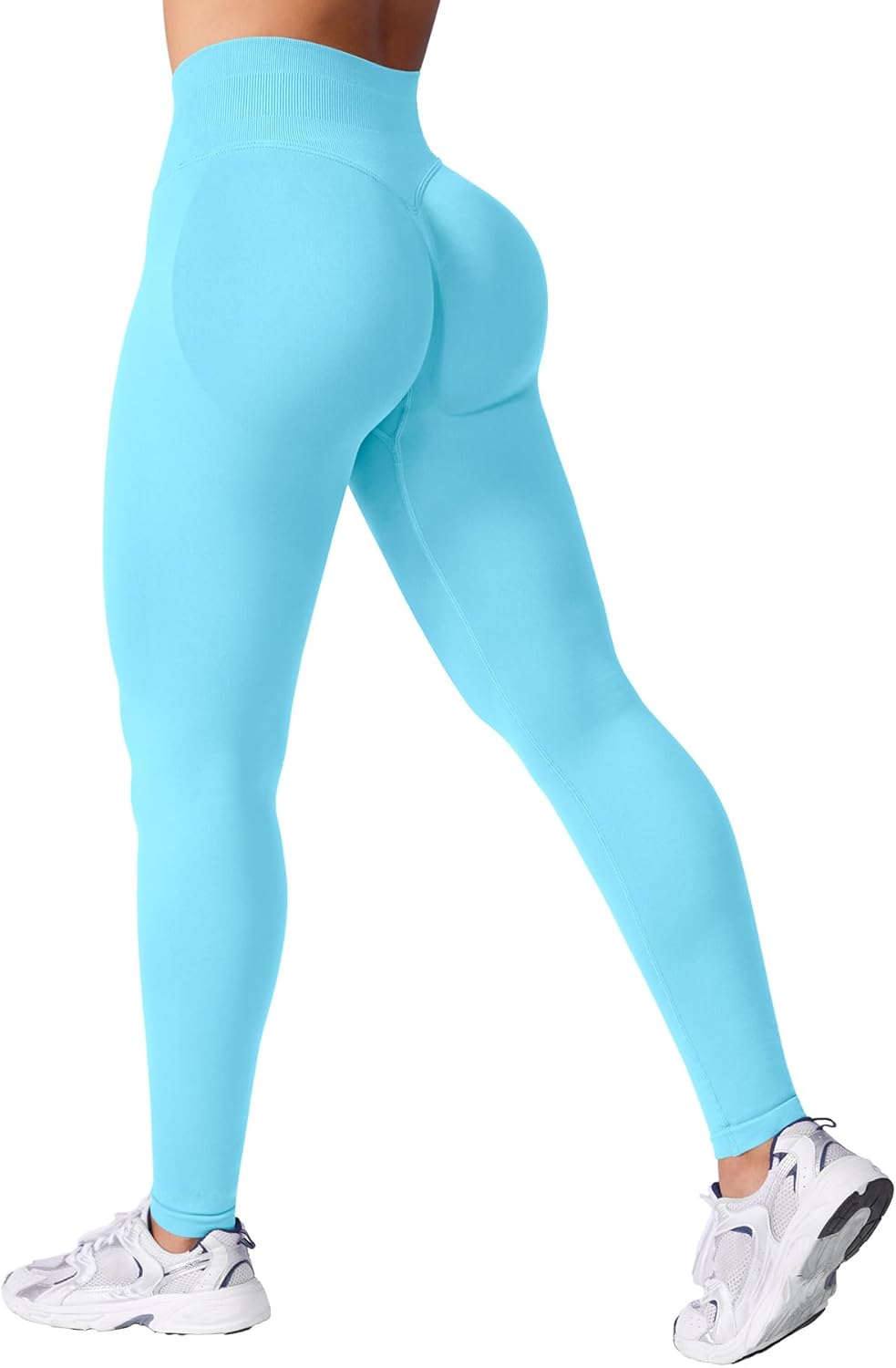 VOYJOY Women Seamless Impact Leggings Scrunch Workout Leggings Medium Waist Tummy Control Butt Lifting Gym Yoga Pants