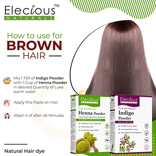 Polvo de henna e índigo para cabello negro 7 oz miniatura 5