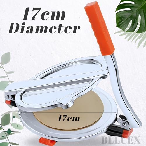 Image of Premium Multi-Purpose 17cm Roti Maker,Manual Press for Chapati, Puri, Khakhra, Papad, Pathiri for Flatbread | Easy to Use HomeMade
