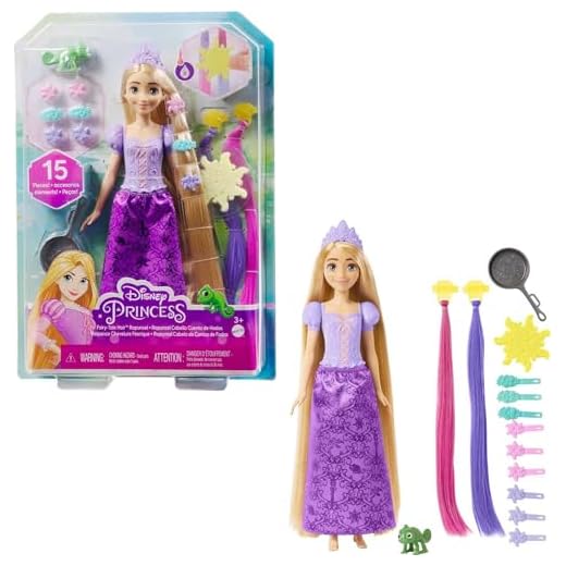 Disney Princesa Boneca Rapunzel Cabelo de Contos de Fadas