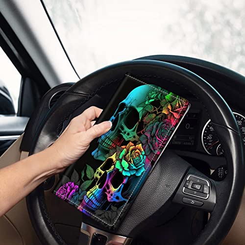 Portadocumentos para auto de cuero miniatura 2