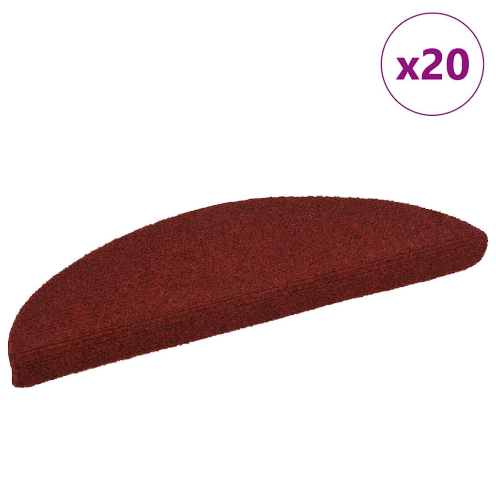 Juego de 20 alfombrillas autoadhesivas para escalones, 56 x 17 cm