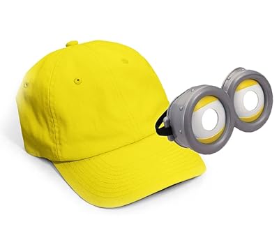 MFAZ Morefaz Ltd Gafas de Minion para disfraz de Gru, mi villano favorito, gafas para adultos, gorro amarillo, Gorra amarilla + gafas dobles, Taille unique | Ya disponible en tu tienda friki favorita! En mundofriki.es! MFAZ Morefaz Ltd Gafas de Minion para disfraz de Gru, mi villano favorito, gafas para adultos, gorro amarillo, Gorra amarilla + gafas dobles, Taille unique | Ya disponible en tu tienda friki favorita! En mundofriki.es!