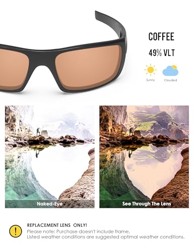Image of BLAZERBUCK Anti-salt Polarized Replacement Lenses for Oakley Crankshaft OO9239 Sunglass