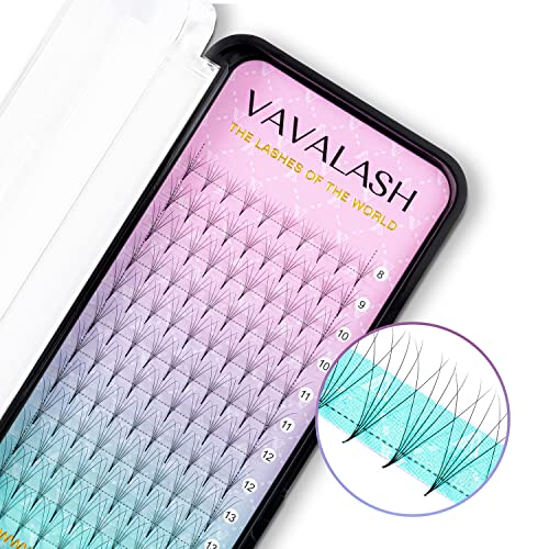 Eyelash Extensions 3D 4D 5D 6D 8D 9D 10D Thickness 0.07/0.1 C/D Curl Eyelashes Middle Stem & Long Stem Heat Bonded Premade Fans Russian Volume Lash Extensions Supplies (Middle Stem 5D-0.07-D-8-15Mm) #TOP1