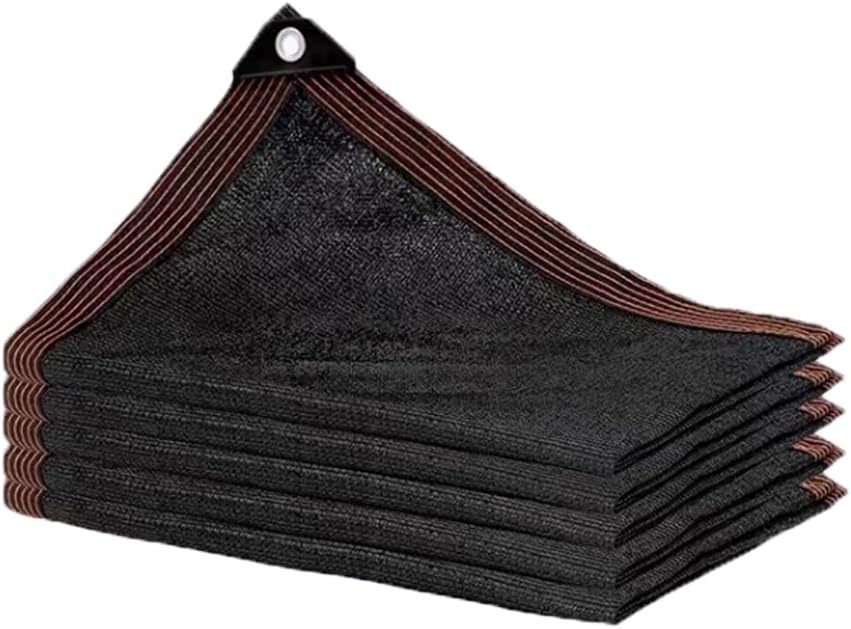 98% Shade Cloth Shade Net with Grommets, Sunblock Shade Cloth for Garden, Plant, Canopy，Patio, Greenhouse, Pergola,Black(Size:12x12m)