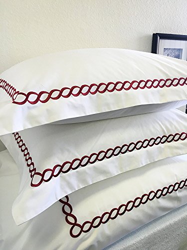 Sheetsnthings 10-Pc White & Chocolate Queen Size Amy Embroidered Down Alternative Bed In A Bag Comforter Set Including Cotton Duvet Set+ Sheet Set+ Down Alternative Comforter #TOP1