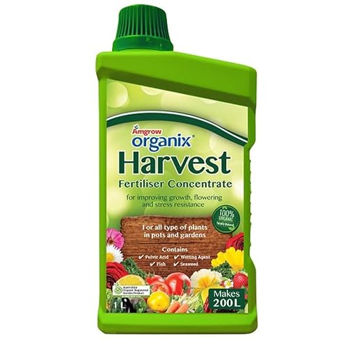 Amgrow Harvest Organix Liquid Fertiliser Concentrate 1 Litre
