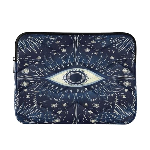 Funda para portátil con diseño Ojo Azul, 13-14 pulgadas miniatura 1